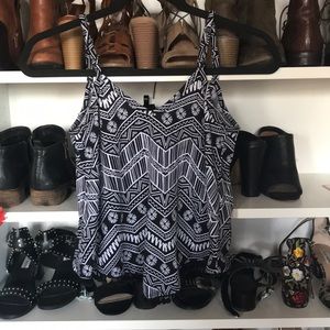 Tribal printed top